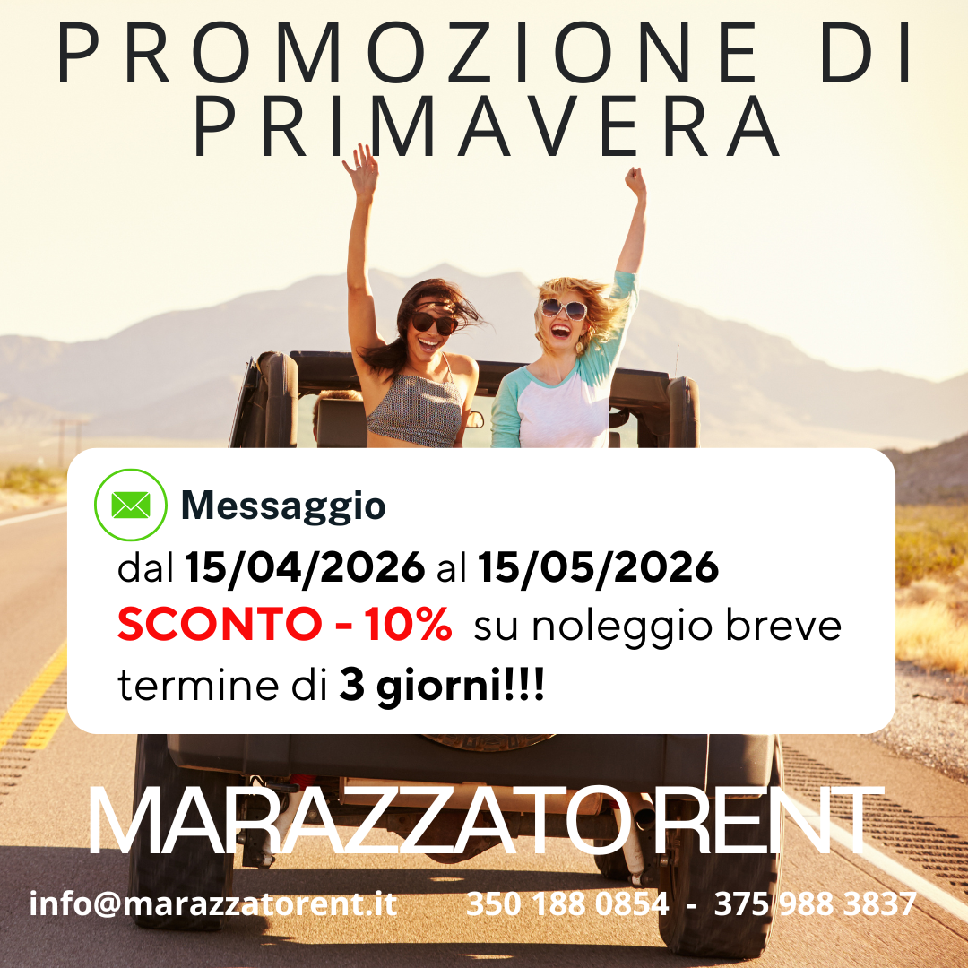 PROMO PRIMAVERA -10% SU NBT DI 3GG SCADE IL 15.05.2026